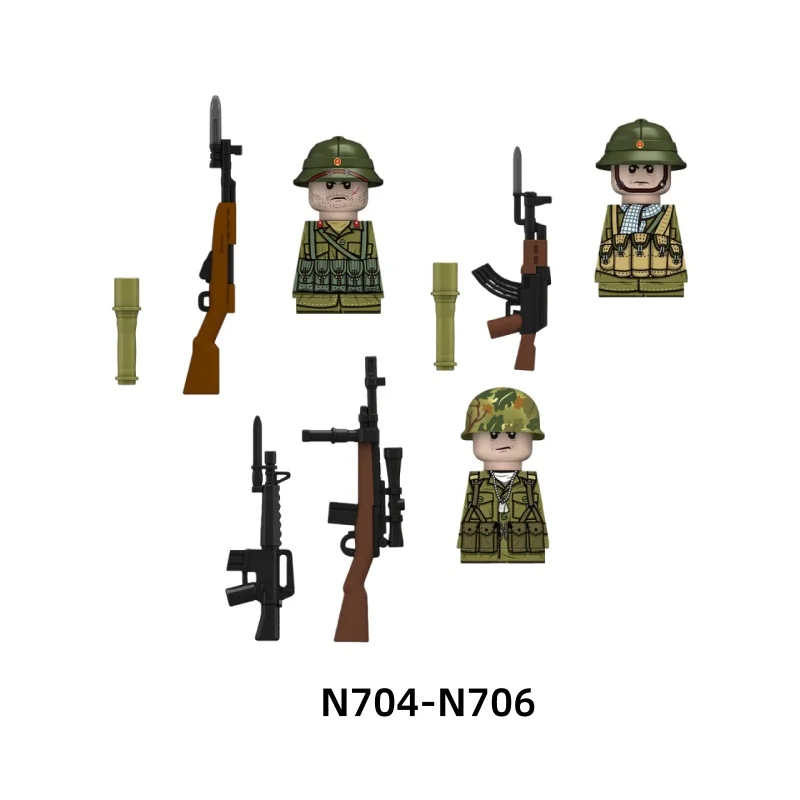 MOC Medieval Napoleonic Building Blocks War Soldiers Figures Military Series Puzzle Assembly Building Blocks Toy Bag Kids Toy