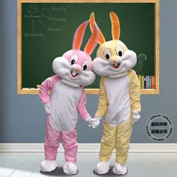 Easter Bunny Mascot Costume Adult Kid Anime Rabbit Cartoon Doll Hare Role Play Wearable Walking Costume Halloween Carnival Stage