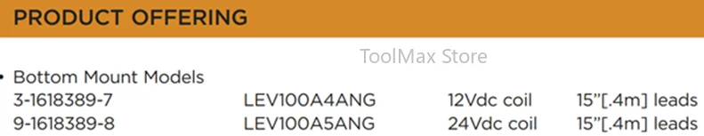 12V コイル 3-1618389-7 LEV100A4ANG 新エネルギー車両 24V コイル 9-1618389-8 LEV100A5ANG 高電圧 DC リレー