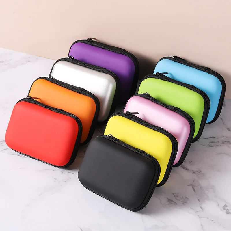 Bolsa de almacenamiento de viaje para artículos diversos, estuche de carga para paquete de auriculares, bolsa con cremallera, organizador de cables