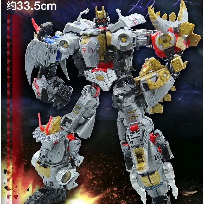 

BPF Dinosaur 5IN1 Transformation Toy G1 Dinoking Volcanicus Combination Deformation Grimlock Swoop Sludge Slag Snarl Model Robot