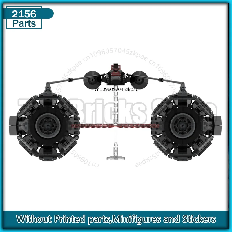 Bloques de construcción MOC de película espacial, modelo educativo creativo, juegos de ladrillos, montaje DIY, exhibición de transporción de aviones, juguetes de colección