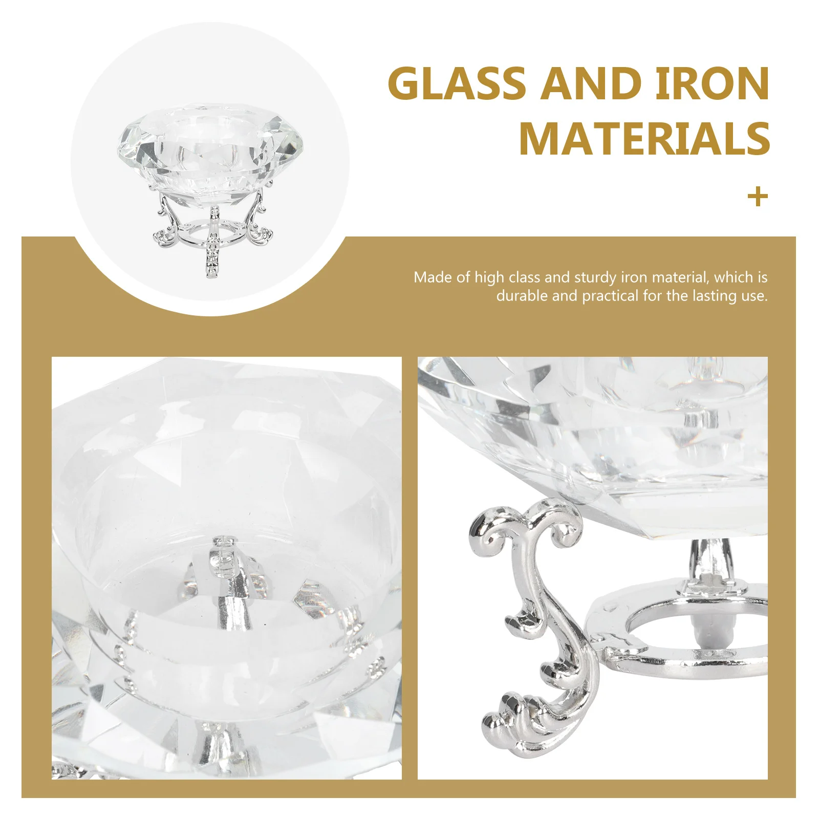 

Glass Candleholder Creative Wedding Candlestick Elegant Romantic Table Decoration Ornament Glass Candlestick