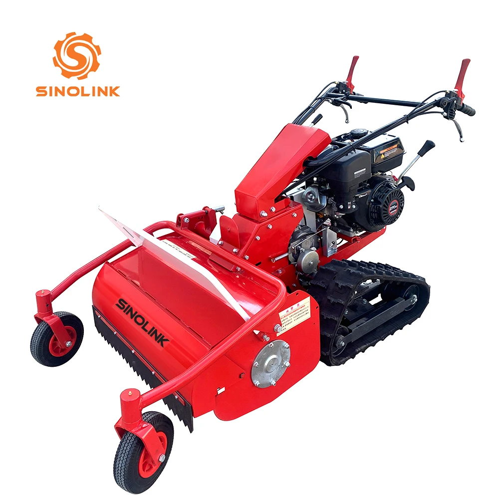 Walk Behind Brush Mower with Engine & Motor Mini Handle Design