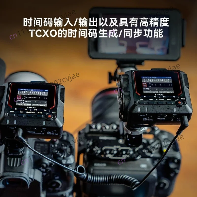 FR-AV2 AV4 Recorder, Time Coder SLR Mobile Phone Compact Recording Device 32bit Floating Point