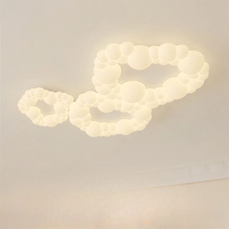 Cloud cream style living room light, simple and modern LED full spectrum eye protection, atmospheric home combination