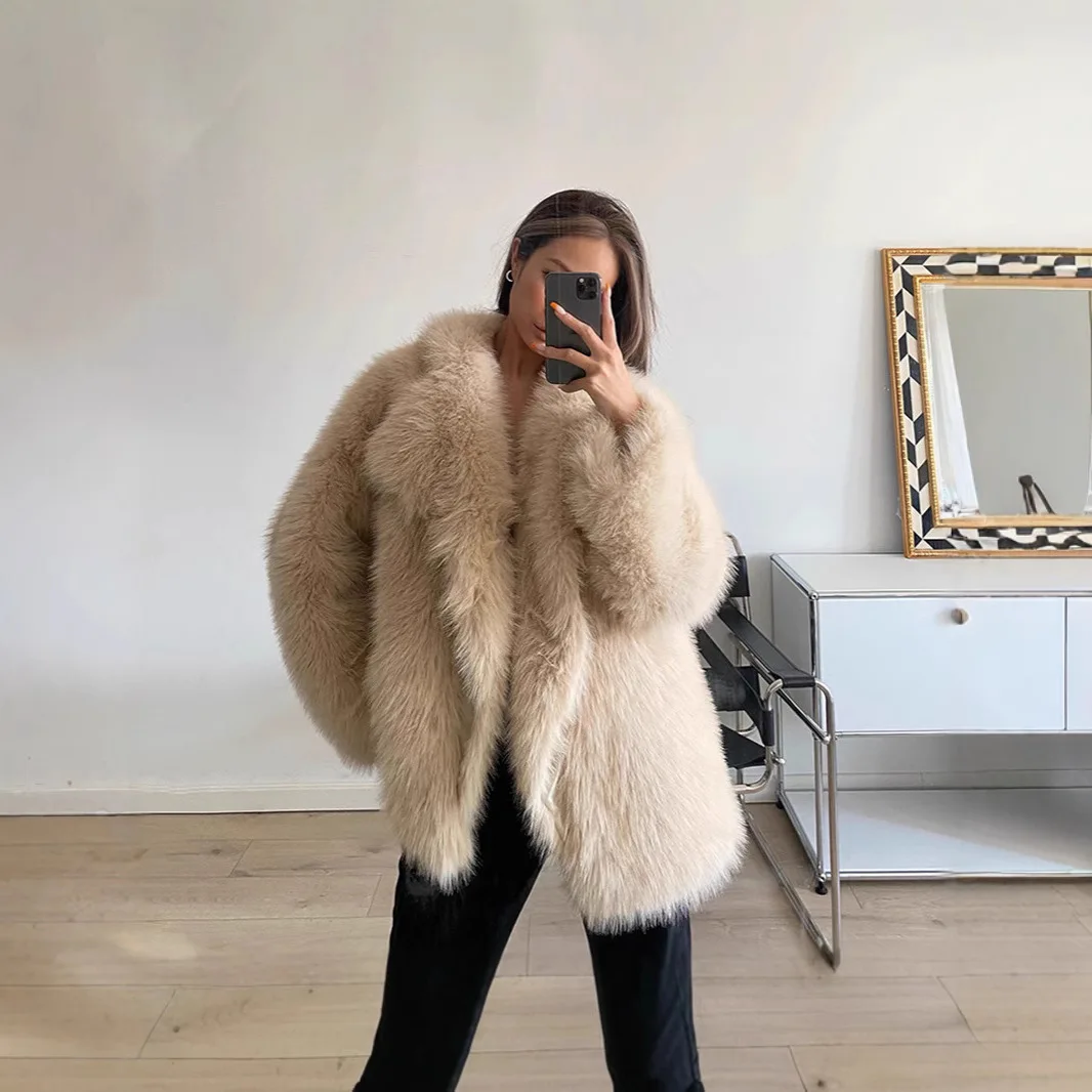 Winter Top 2025 New Fur One Fashion Winter Fur Plush Jacket Women