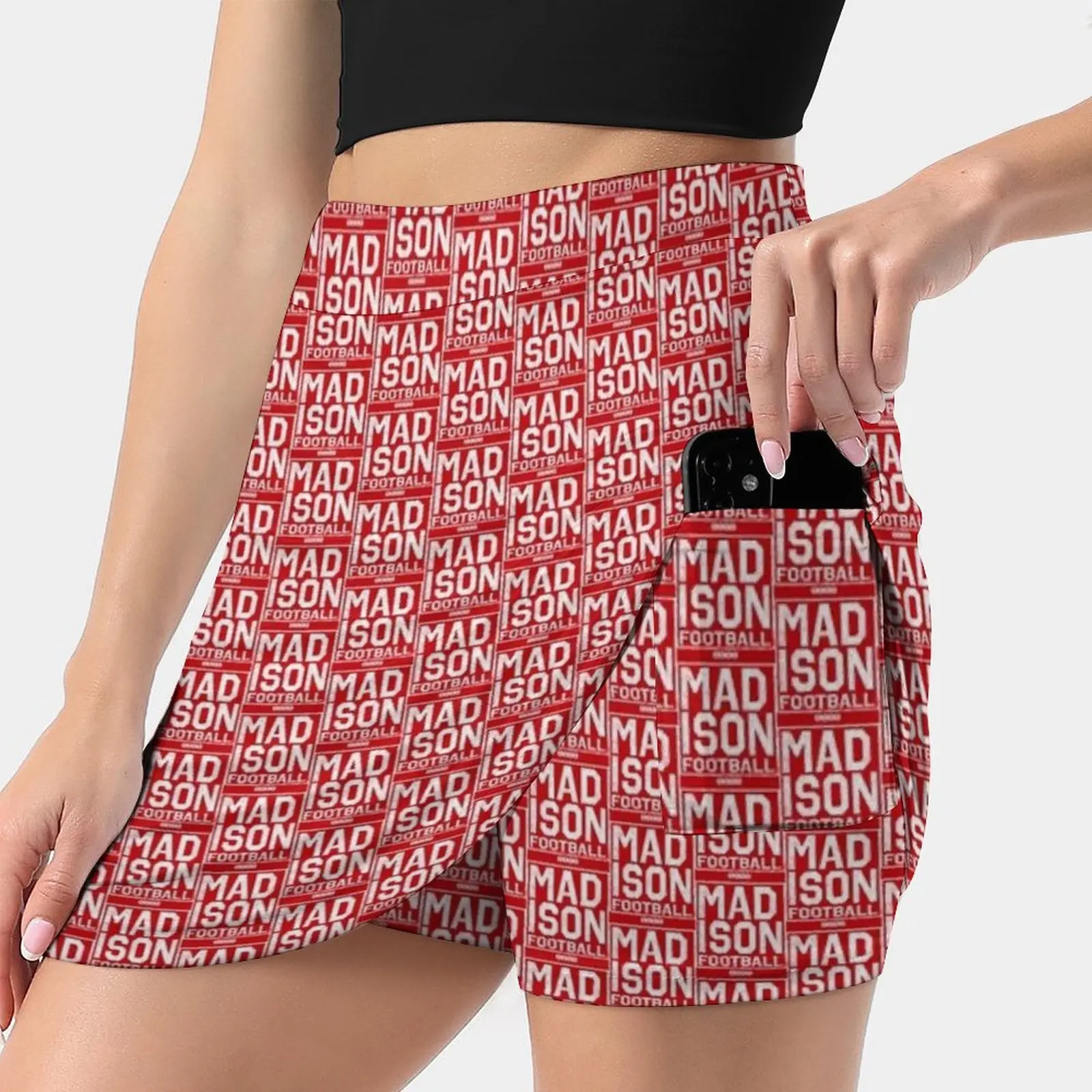 Madison Football-College Football Town In Wisconsin Women's skirt Aesthetic skirts New Fashion Short Skirts Big 10 University