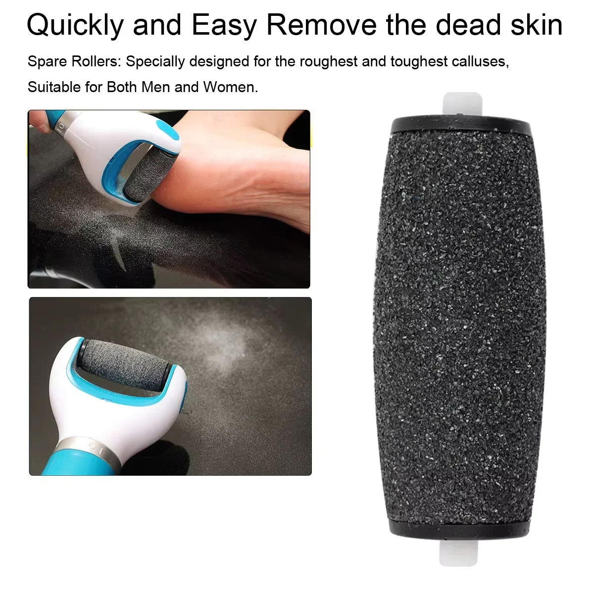 8 szt. Wymienne głowice rolkowe, grube i cienkie, akcesoria do elektrycznego pilnika do stóp, wymienne głowice rolkowe.