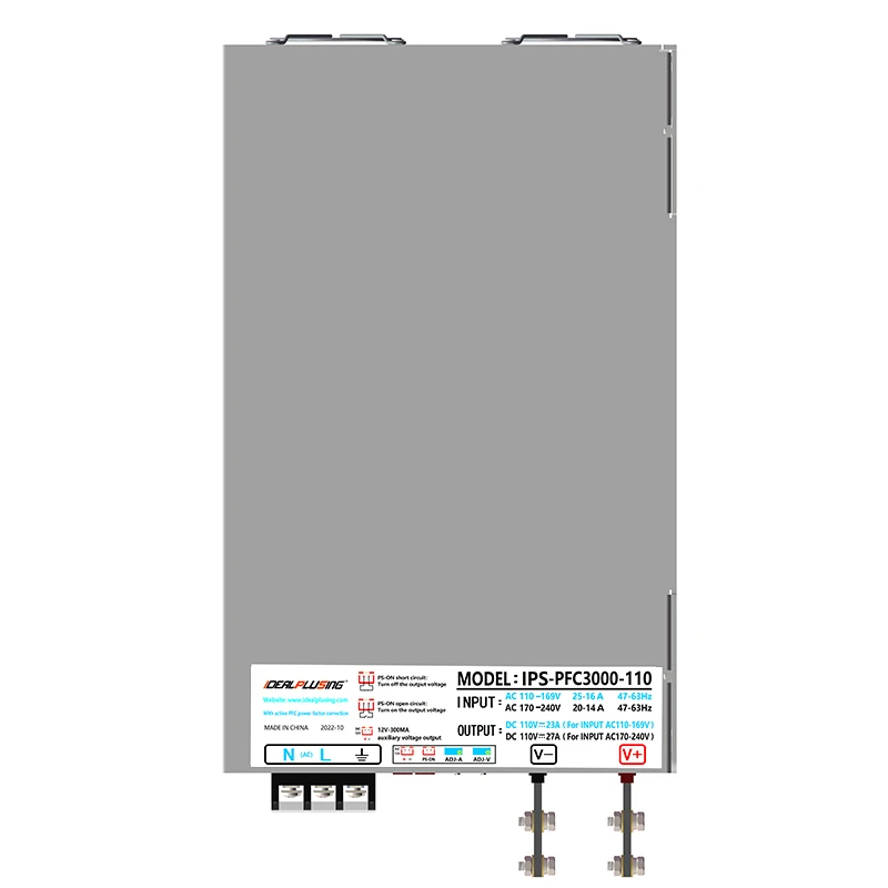 3000W Switching Power Supply | Built-in PFC | 400V 7.5A Output | High Voltage CC/CV Mode