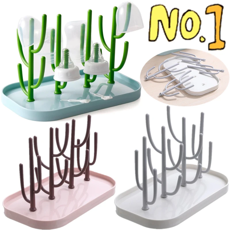 

New Baby Essentials Bottle Drying Rack for Kitchen Counter,Detachable Bottle Dryer Holder with Base.for Nipples,Cups,Pump Parts