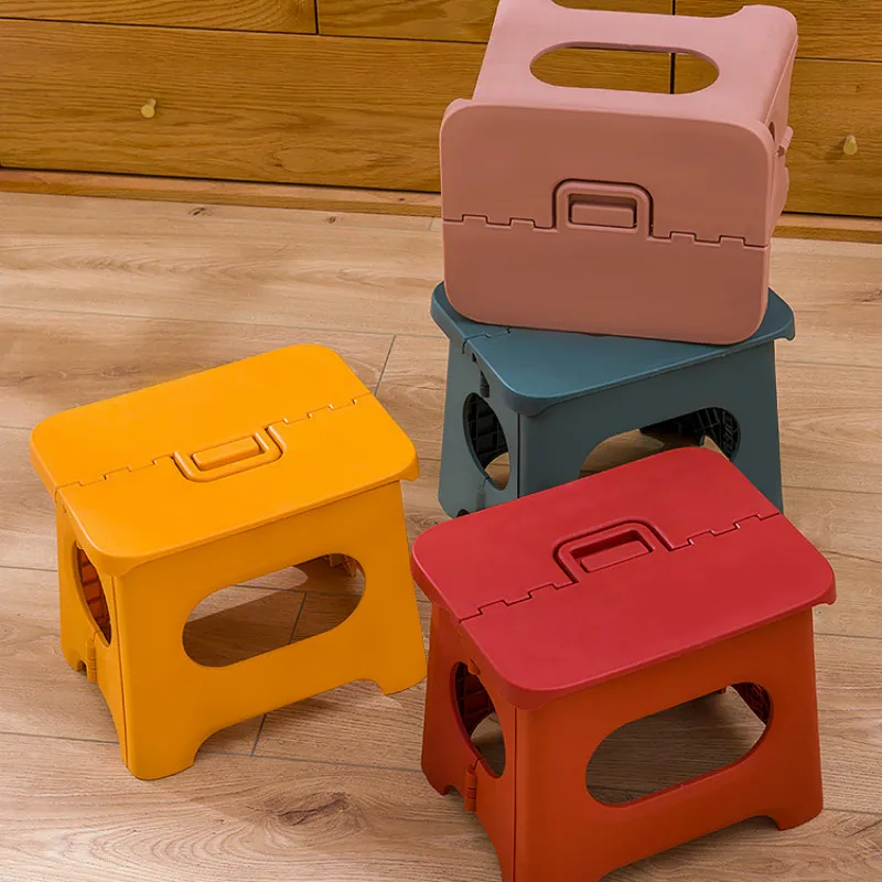 Plastic Folding Step Stool Home Train Outdoor Storage Foldable    Kids holding stool camping pf01905