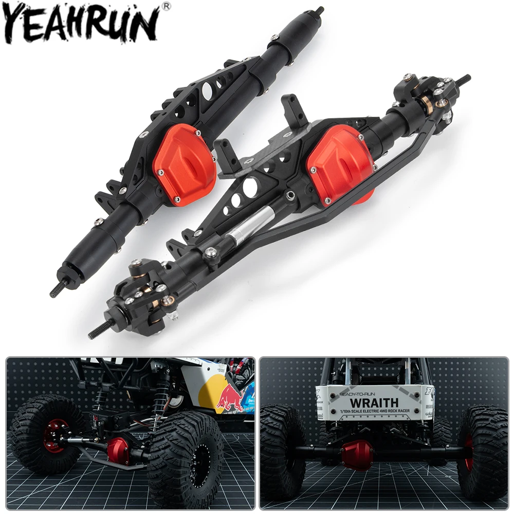 

YEAHRUN Metal TFL Front/Middle/Rear Axle Complete for Axial Wraith 90018 90053 90048 RR10 1/10 RC Crawler Car Upgrade Parts