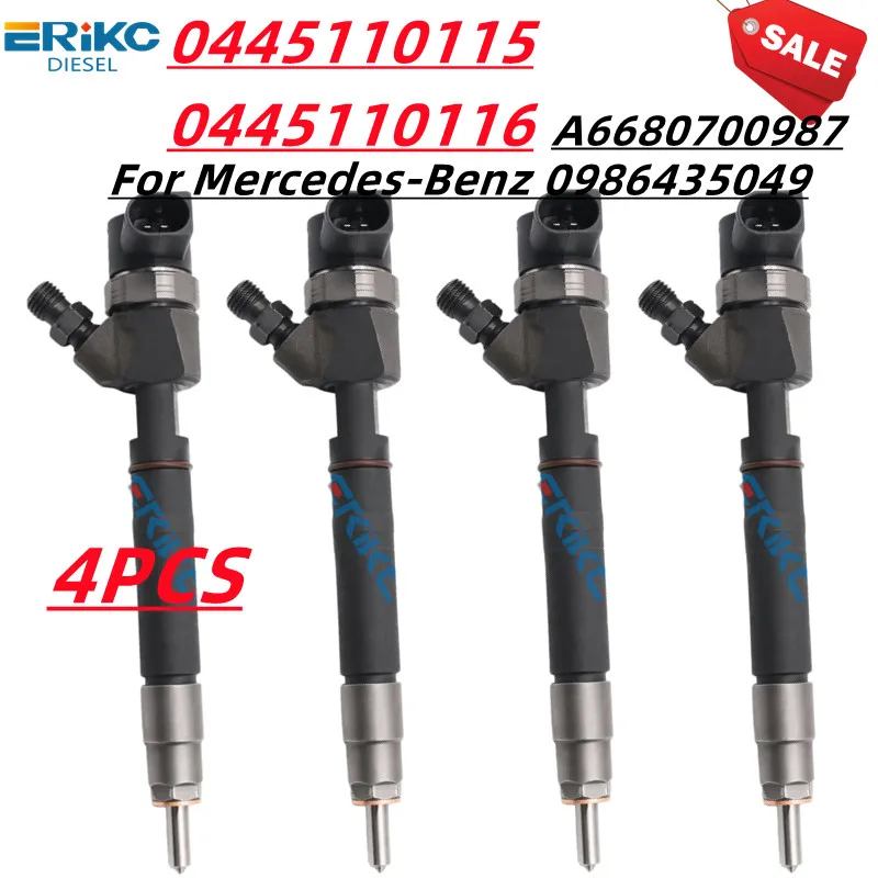 0445110115 A6680700987 Original Common Rail Injector 0445110116 Diesel Injection Nozzle Parts For Bosch Mercedes-Benz 0986435049