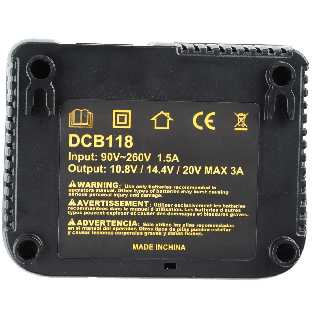 DCB118 Charger For DeWalt 18V 20V Lithium Battery DCB120 DCB140 DCB183 DCB180 DCB200 DCB206 DCB609 DCB112 DCB115 DCB105 DCB107