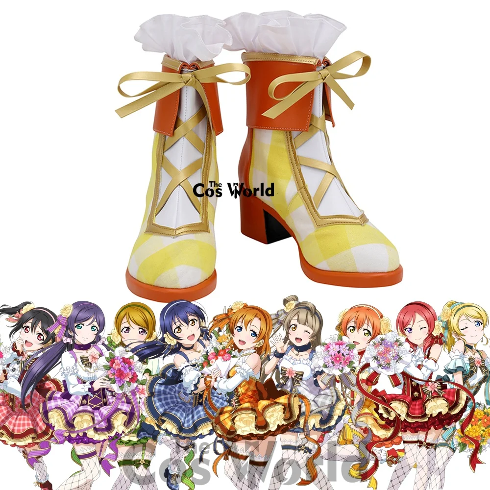 Love Live Bukiet 9 Postaci Kousaka Honoka Minami Kotori Sonoda Umi Ayase Eli Anime Personalizowane Buty Cosplay