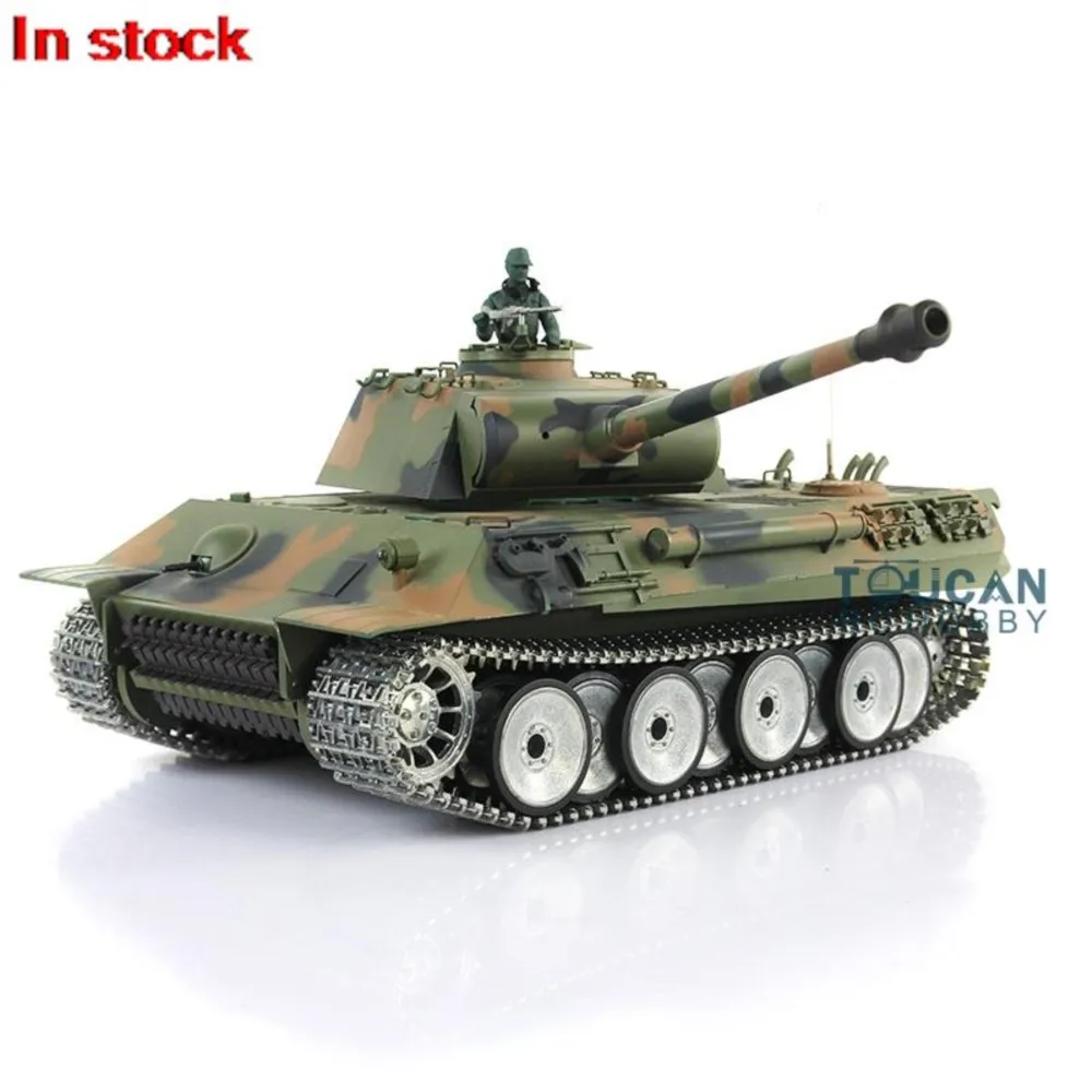 بيع الولايات المتحدة Henglong 1/16 7.0 مخصص Ver Panther RTR دبابة مع جهاز للتحكم عن بُعد 3819 عجلات المسارات المعدنية #2