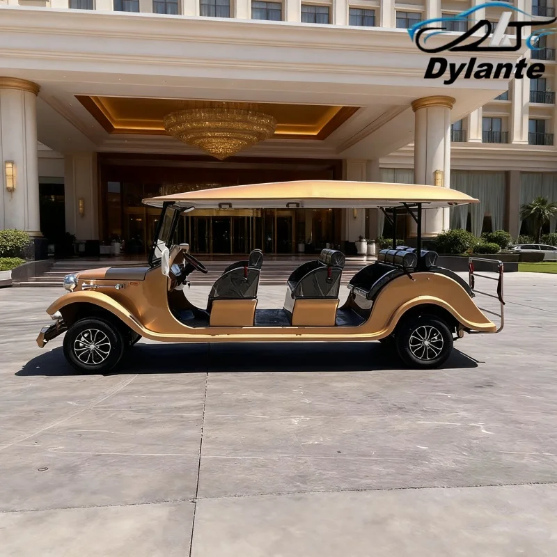 New Electric Sightseeing Bus Street Legal Vintage Antique Classic Car Eye-Catching And Environmentally Friendly Appearance
