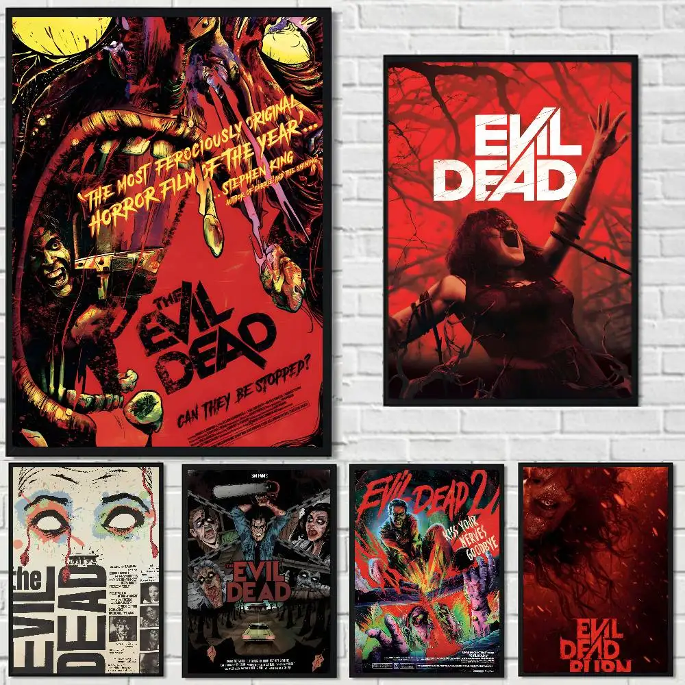 Classic Horror Movies The Evil Dead Fashion Poster Art Canvas Prints Painting Wall Art Pictures for Living Room Decoration