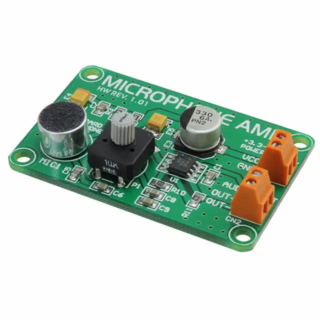 

New MIKROE-333 BOARD MICROPHONE AMP