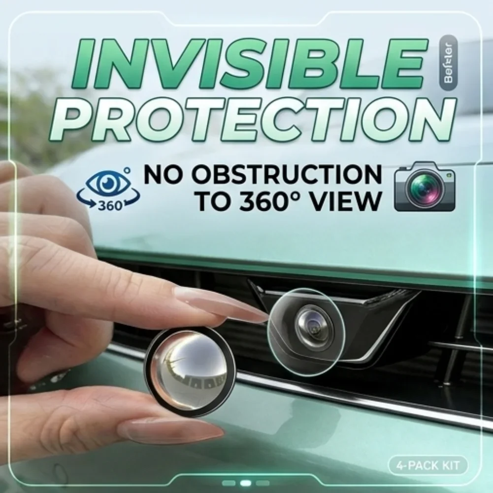 Car Rear View Backup Camera Cover, Universal 2PCS Lens Protector, 360° Full Protection, Waterproof Wear Resistant Guard