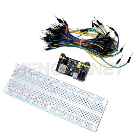 MB-102 Breadboard 400 830 Points Solderless PCB Bread Board Jumper Wire Cable Prototype Board DIY for Arduino Kit