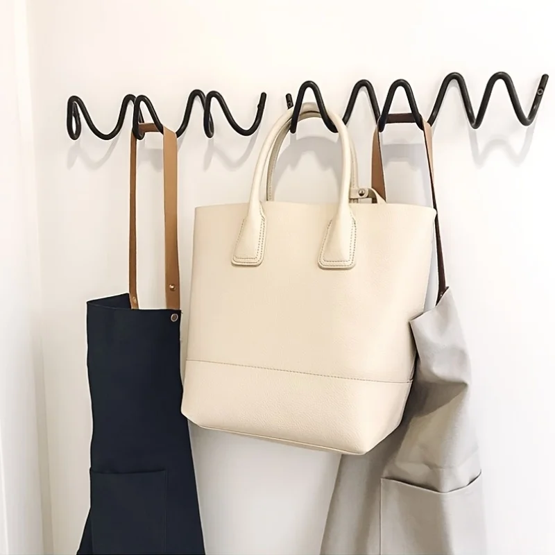Wellenförmiges Design, Wandgarderobe, modernes Wandregal, Mantelaufbewahrung, kreativer Kleiderbügel für die Dekoration Ihres Zuhauses, Hotelgeschäfts