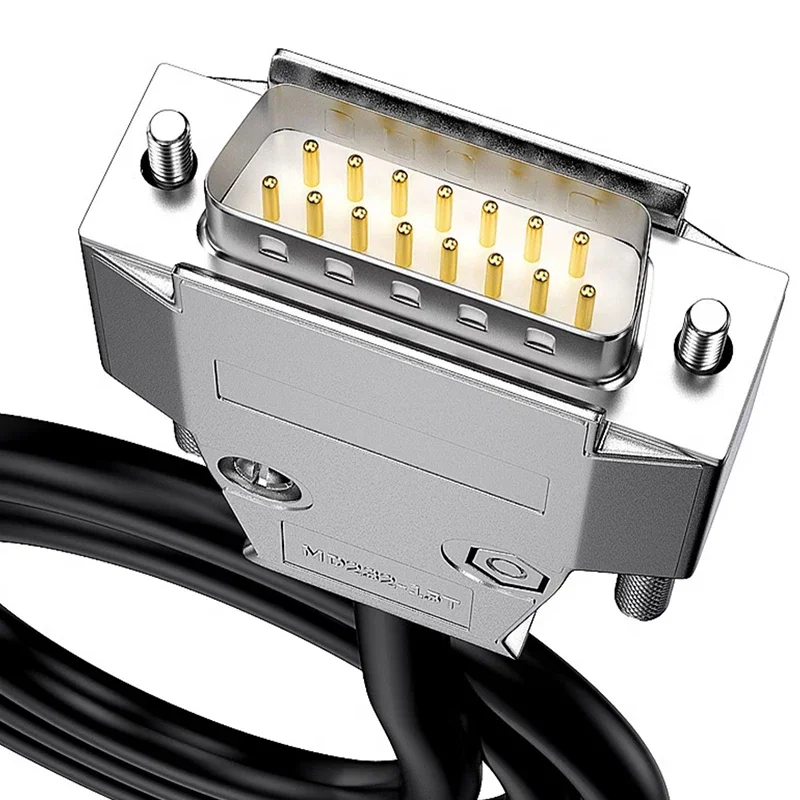 DB9 DB15 DB25 Industrial Single Head Serial Port Wire Copper Gold-plated 9/15/25Pin Terminal Connector DB9/15/25 Connecting Line