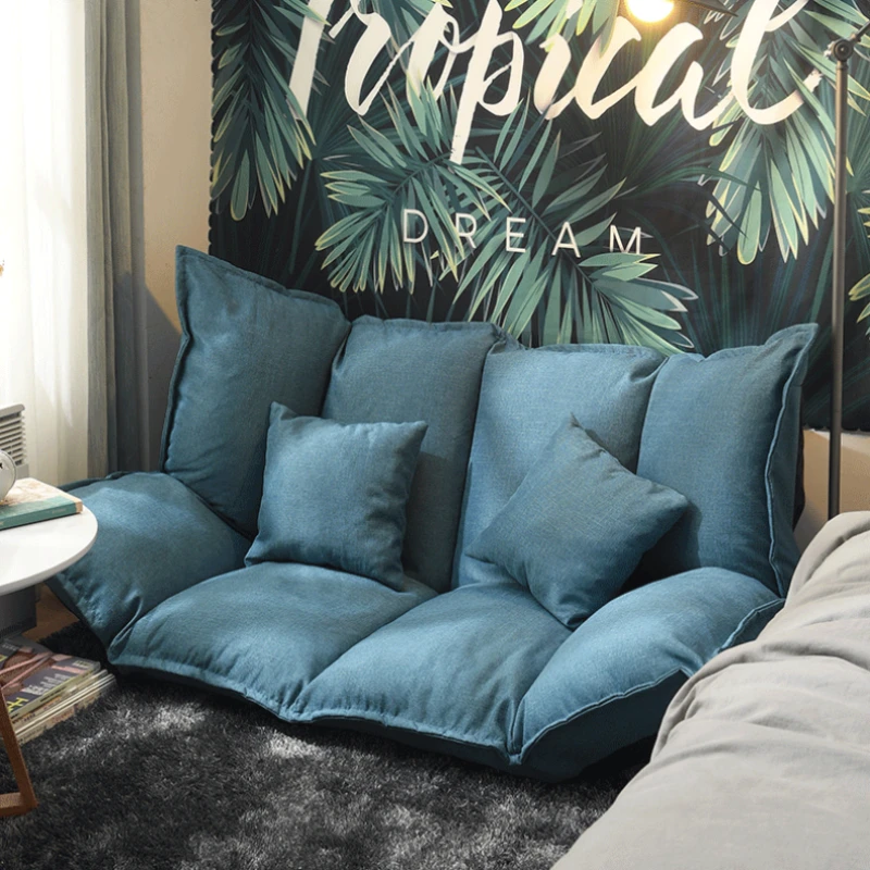 접이식 러브시트 거실 어린이 소파 다다미 빈백 퍼프, 느긋하고 심플한 소파 침실, 귀여운 침실용 침대 세트 가구