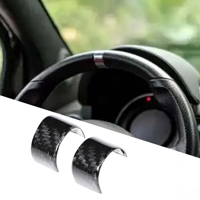 

2piece set Real carbon fiber For Abarth 595 695 2017+ car steering wheel back to the original standard car interior accessories