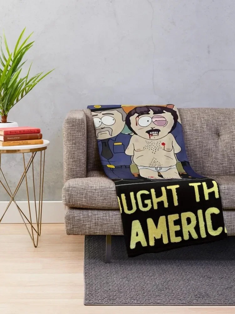 Randy Marsh oh im Sorry i Thought This was America Vintage Throw Blanket cosplay anime Travel Blankets