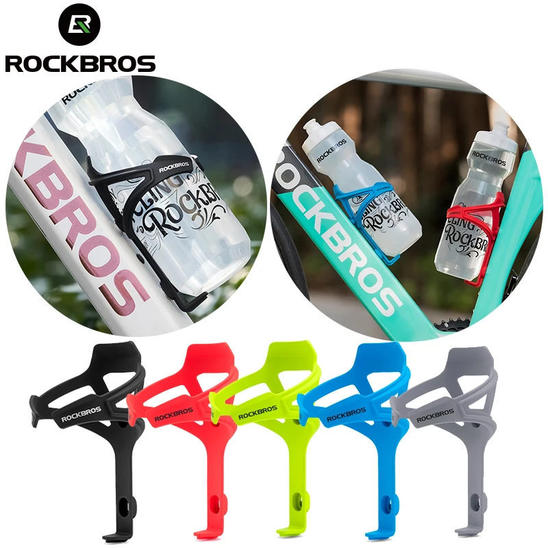 ROCKBROS Bicycle Water Bottle Cage Ultralight MTB Road Bike Plastic Bottle Holder Cycling Bottle Bracket Cup Holder Equipment