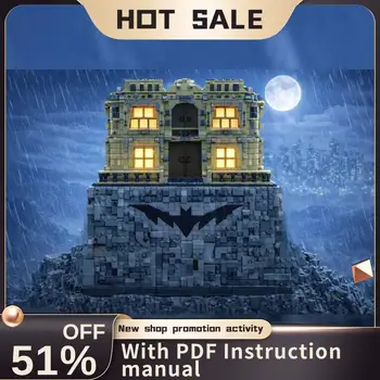 Nowy 6757 elementów Gorący Hit Filmowy Bohater Moc Bat Cave Ultimate Edition Model Klocki Konstrukcyjne DIY Kreatywne Pomysły Zabawki z Klocków Prezent Urodzinowy