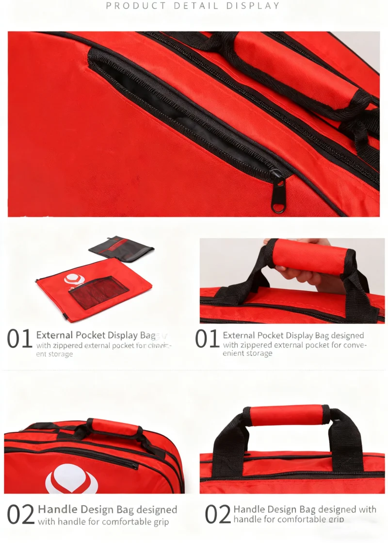 W سعة كبيرة في الهواء الطلق مقاوم للماء مضرب تنس الريشة حقيبة مضرب حقيبة جولف وضع أحذية رياضية المعدات الرياضية حقيبة الكتف الرياضية