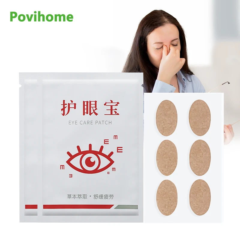 6pcs Eye Care Patch Improve Eyesight Promote Blood Circulation Relief Eye Fatigue Dry Pain Blurry Eye Vision Health Care Plaster