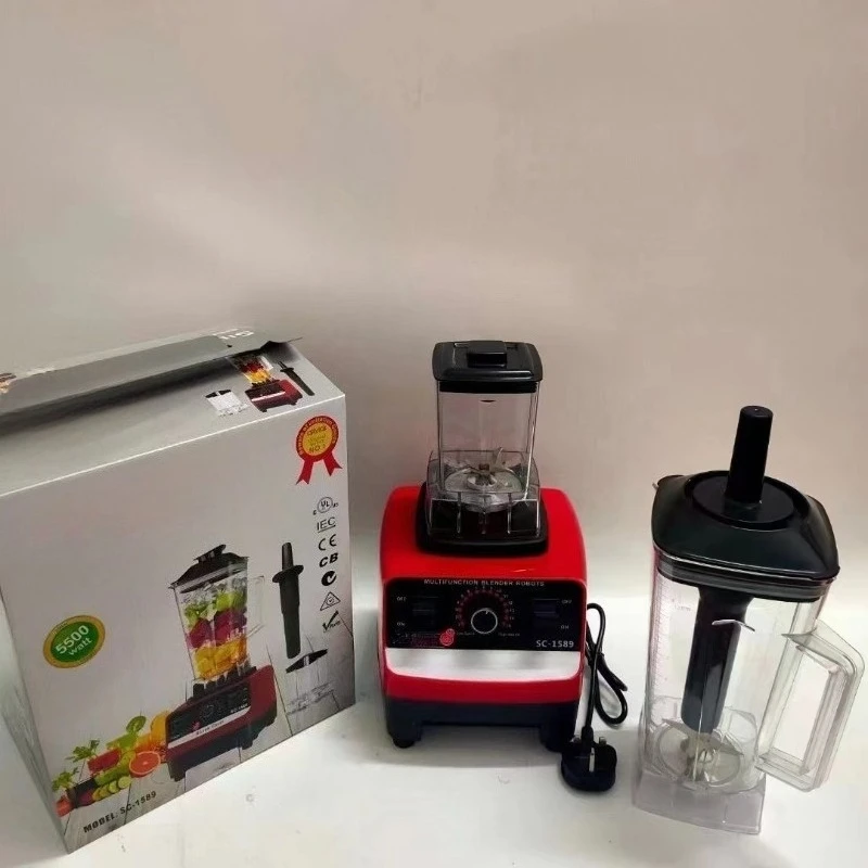 5500W Double Cup Blender, High-Power Mixer for Smoothies, Juices, Shakes, 220V EU/UK/US Home Use
