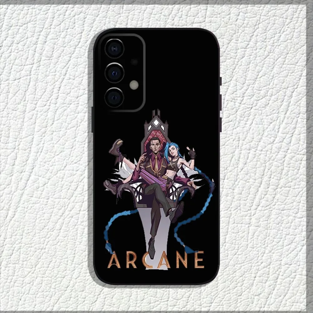 Arcane S-Silco J-Jinx Phone Case For Samsung Galaxy A13,A21s,A22,A31,A32,A52,A53,A71,A80,A91 Soft Black Shell