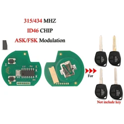 jingyuqin Remote Car Key Circuit Board For Suzuki Alto Swift SX4 Grand Vitara Ignis Jimny Splash ASK/FSK 315/433Mhz ID46 Chip