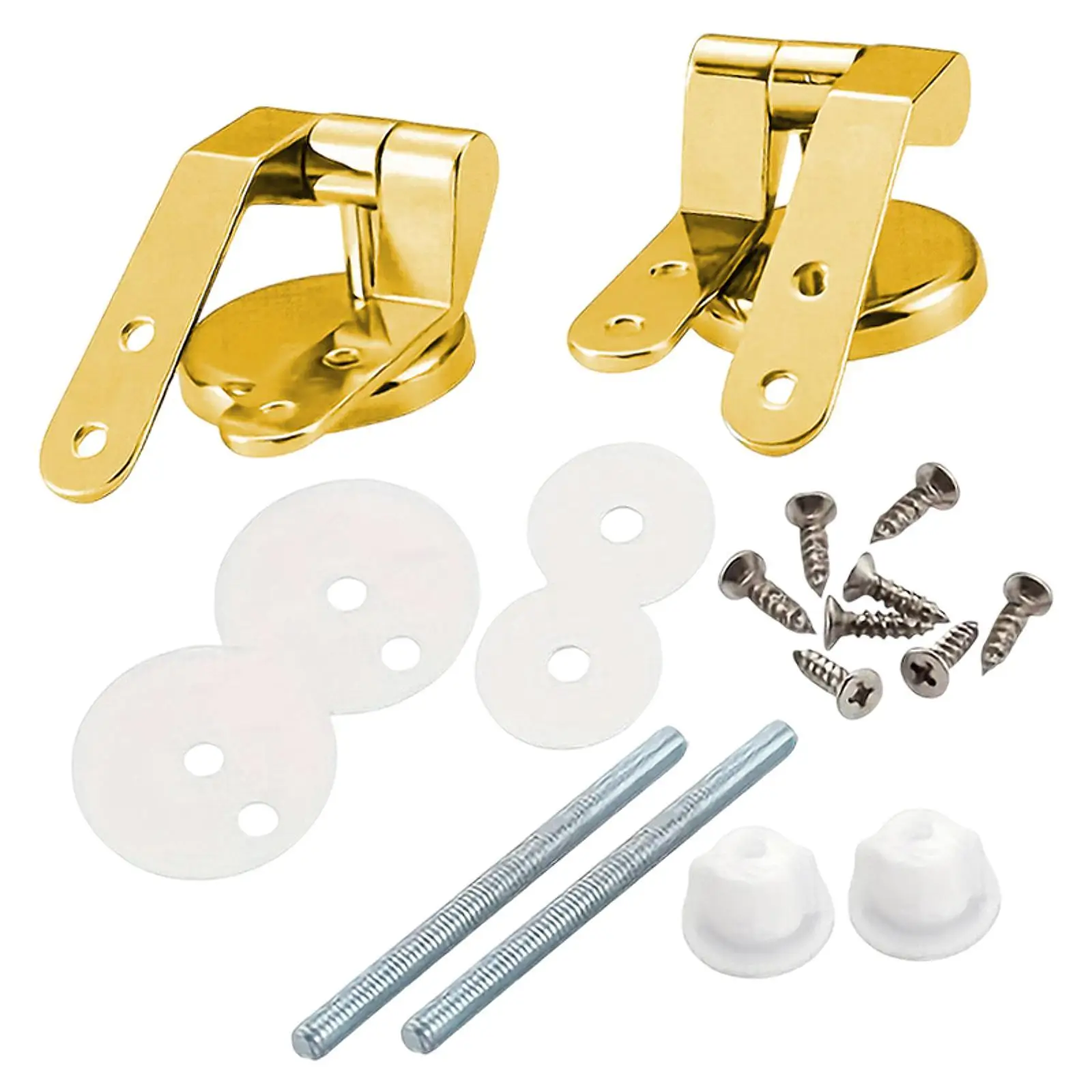 Toilet Lid Hinges Compact Mounting Connector for Home Public Place Bathrooms