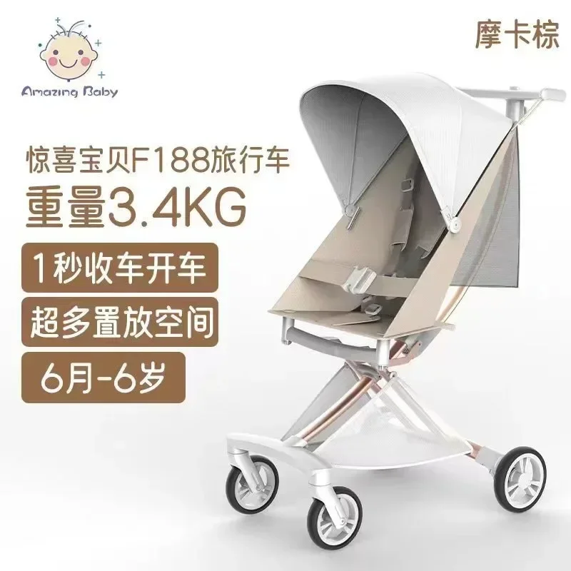 

2025Baby travel trolley walking artifact light folding pocket cart can be half-lying down