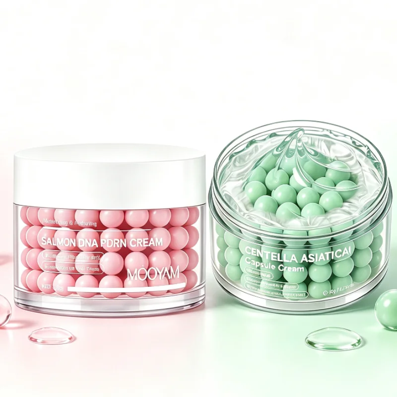 Centella Asiatica Capsule Face Cream 50g PDRN Salmon Hydrating Repairing Skin Gentle Astaxanthin Grape Seed Extract Nourish Skin