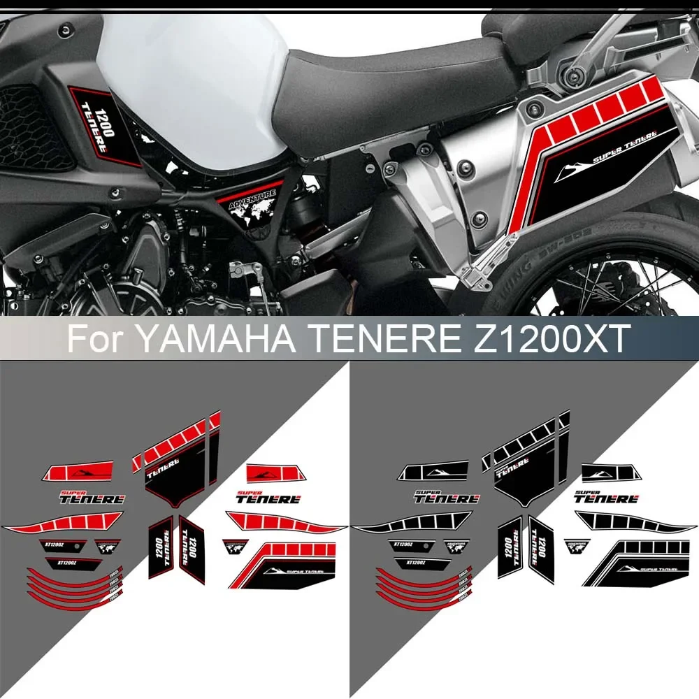 For YAMAHA TENERE XT 1200 Z 1200XT SUPER Luggage Trunk Tank Pad Protection Stickers Windshield Windscreen 2010 2011 2012 2013