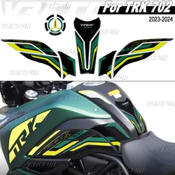 For Benelli TRK 702 TRK702 2023 2024 3D Motorcycle Fuel Tank Sticker Tank Pad Protection Decal