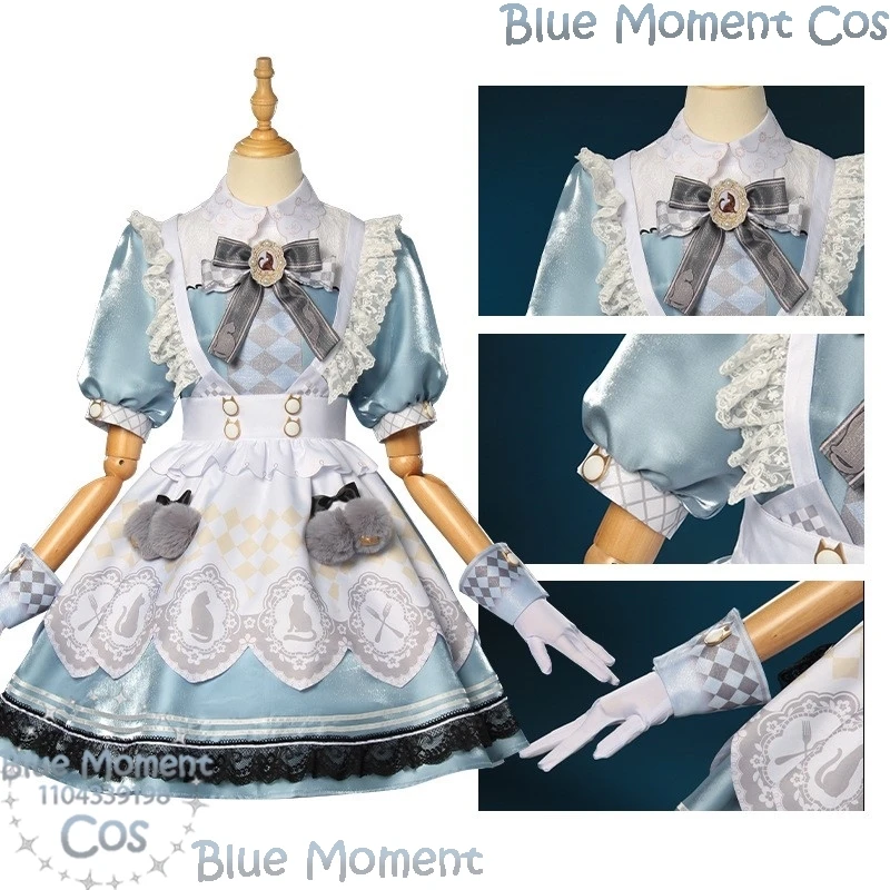 Nikki Maid Dress Game Infinity Nikki Cosplay Costume Lolita Blue Dress Cute Girl Women Outfit Holloween Customized Tea Party