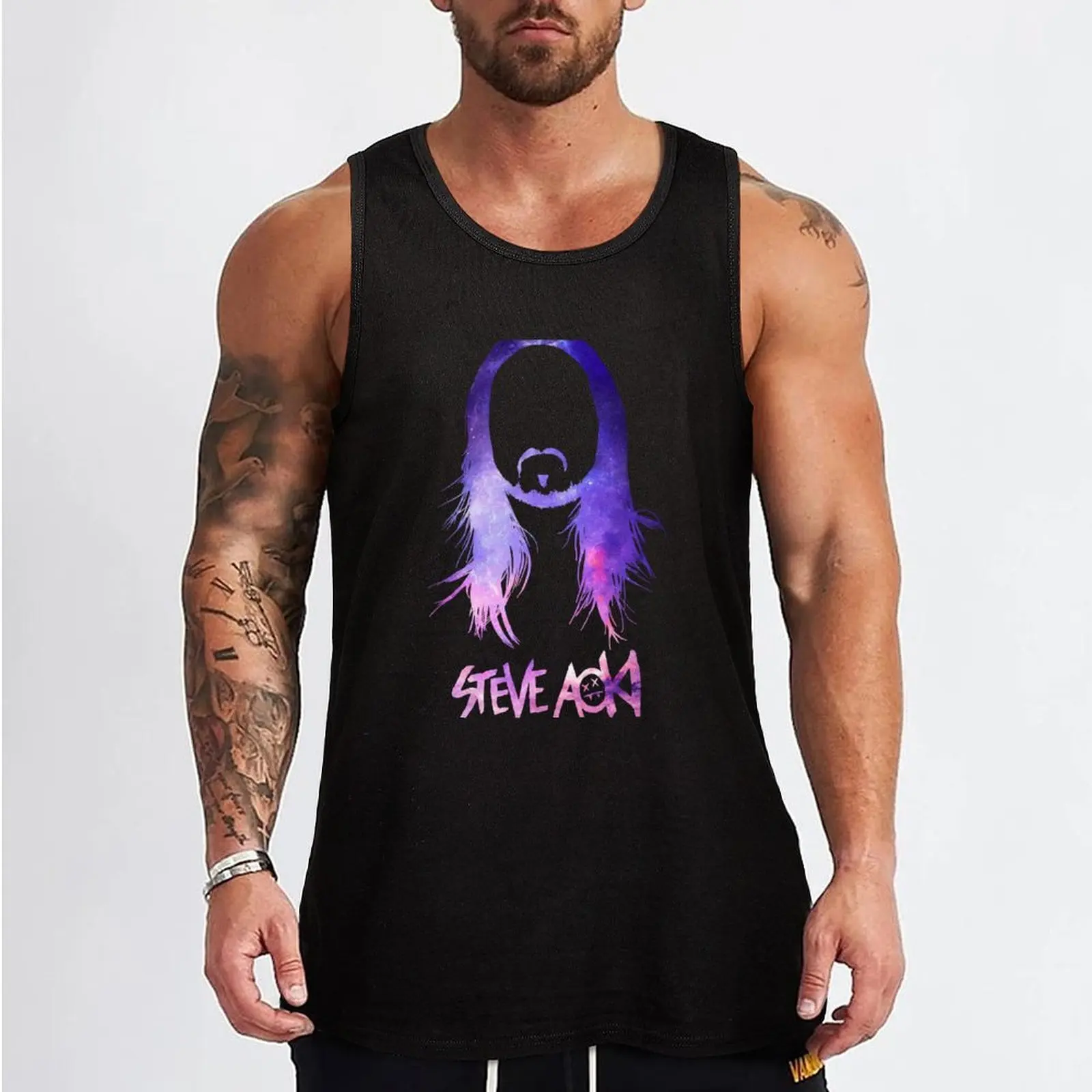 Steve Aoki Tank Top Muscle fit t-shirt for men bodybuilding men clothes Men's t-shirt