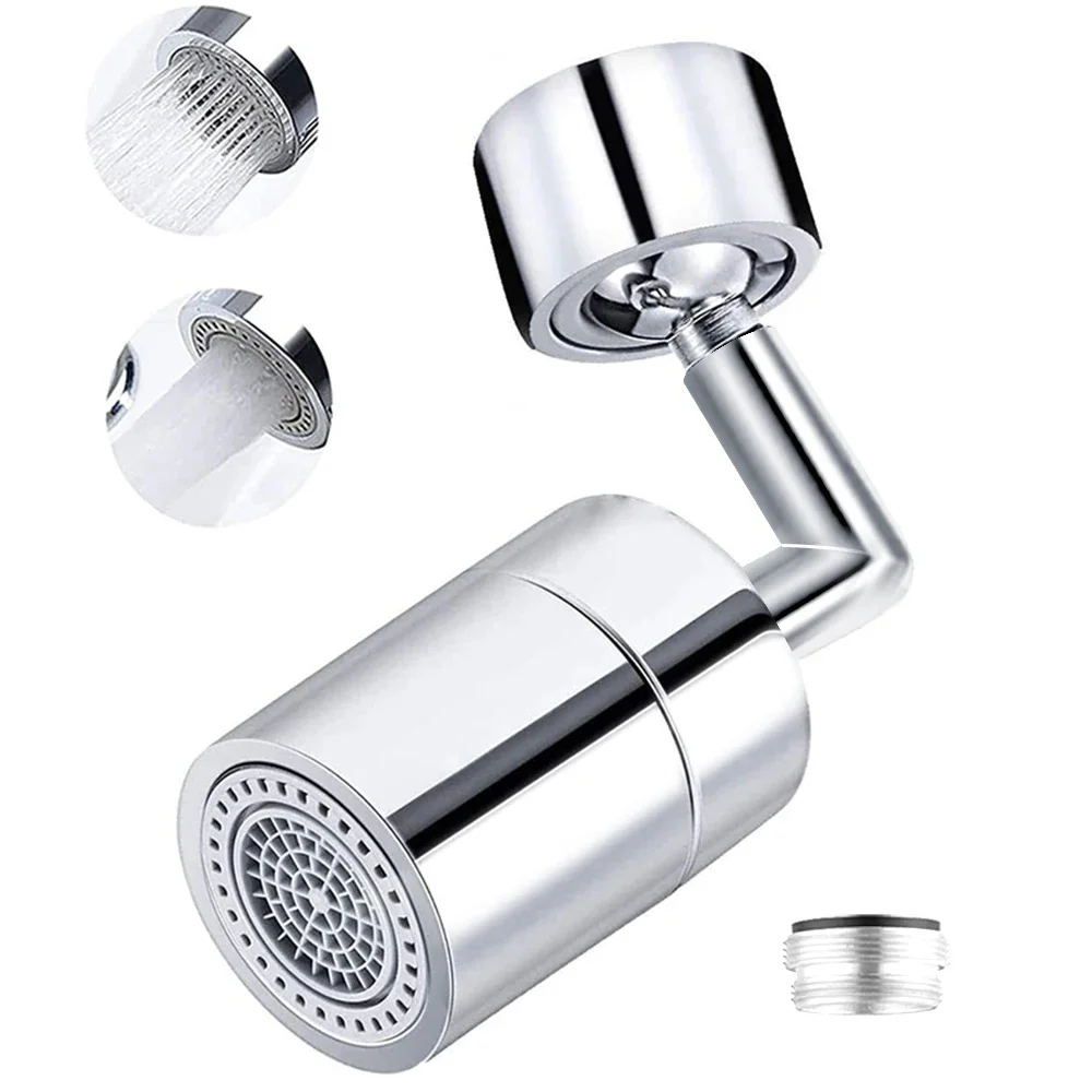 Universal 720° Rotation Faucets Extender Sprayer Head Kitchen Robot Arm Extension Faucet Aerator Mixer Bubbler Water Tap Nozzle