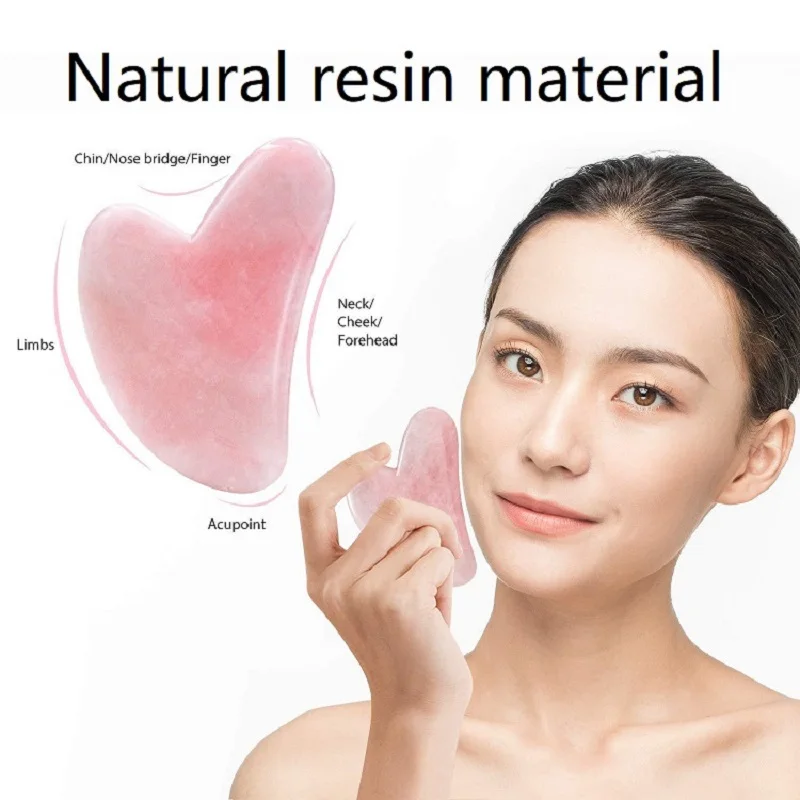 Gousha Resin Stone Gowoman Gua Sha Facial Stone Visage Roller for Face Gousha Stone Roller Gua Sha Tool Gouache Scraper