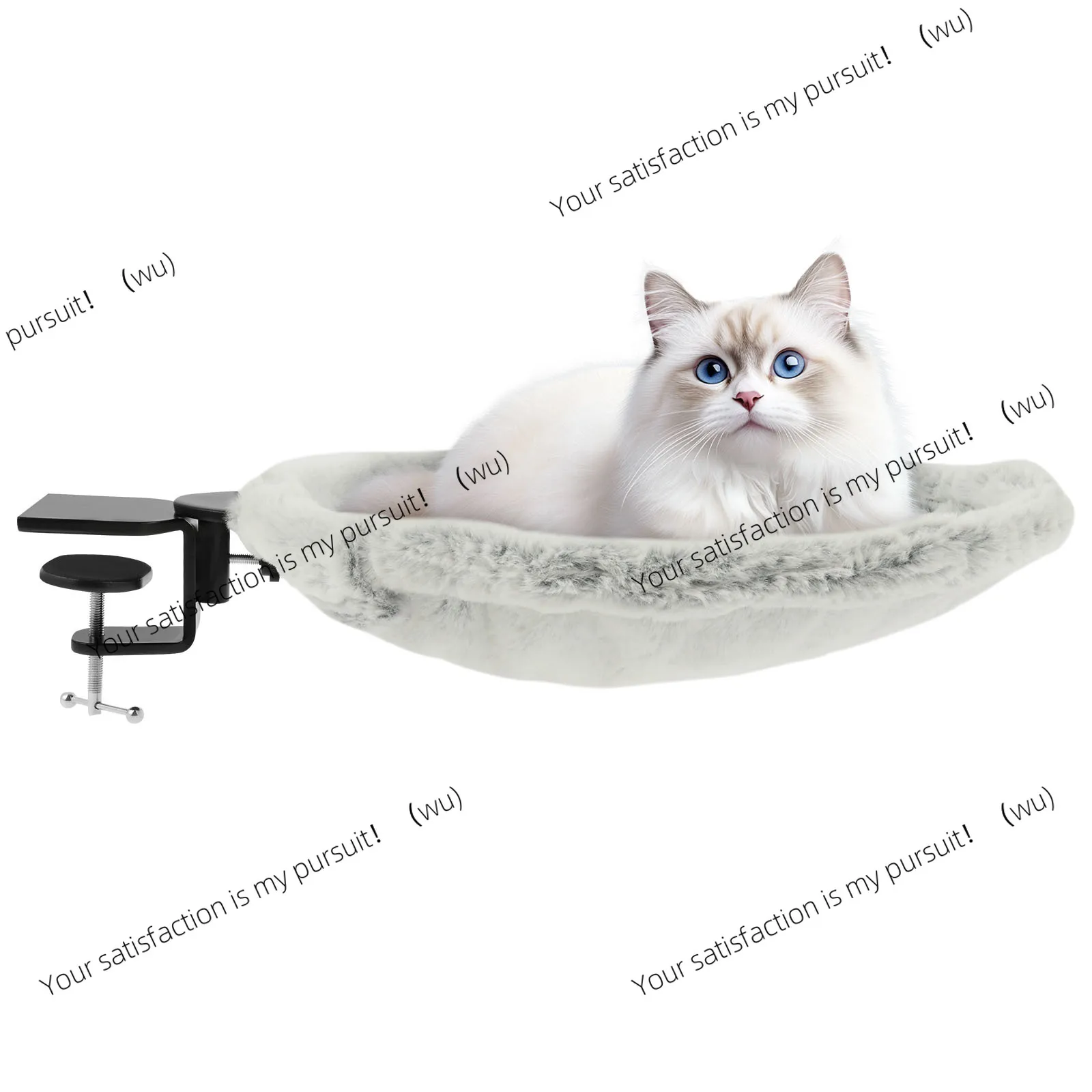 

Desk Cat Bed Pet Hammock Felt Warm Comfortable Metal Iron Frame Strong Weight Bearing Capacity Removable Cat Hammock