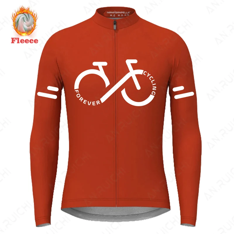 Winter Long Sleeves Cycling Jerseys Warm Fleece Bicycle Jacket Men\'s Outdoor Sport MTB Road Bike Cycling Clothing Ropa Ciclismo