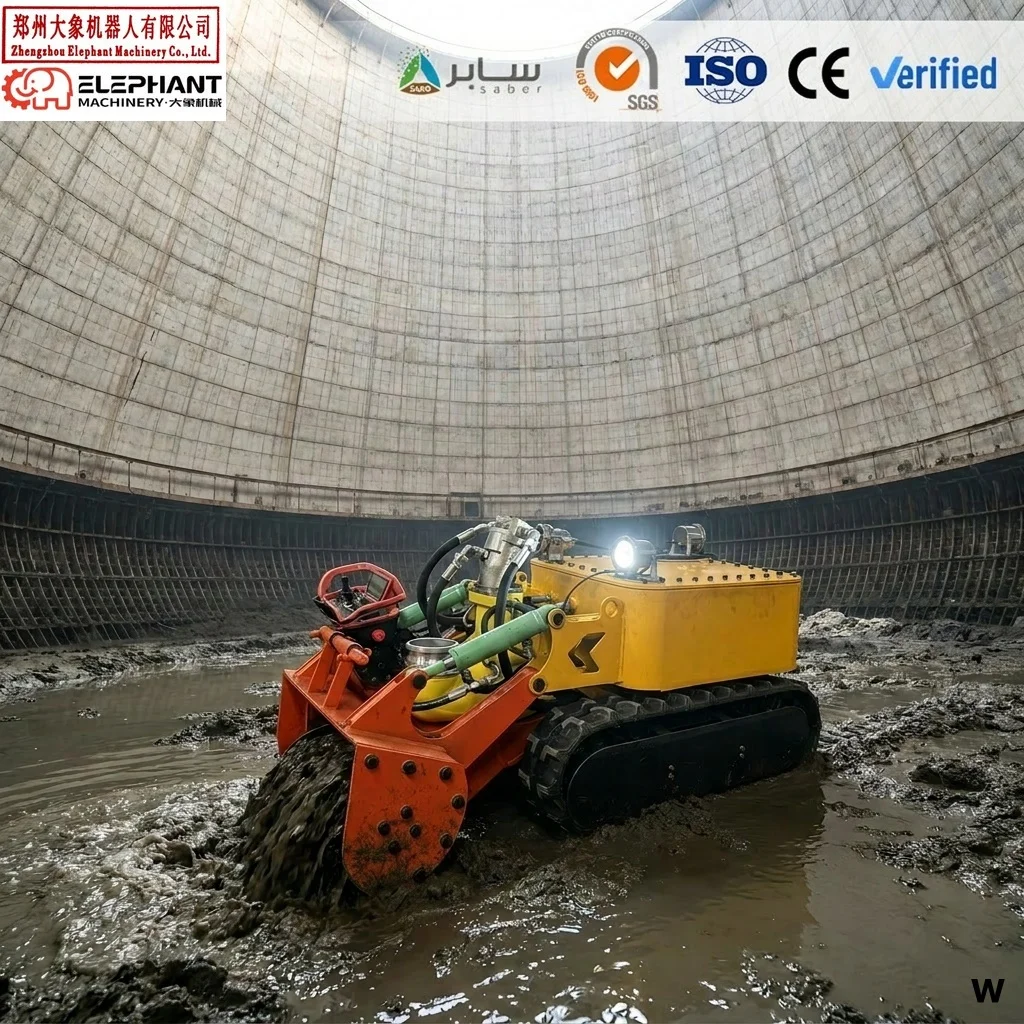 Explosion-proof Sludge Cleaning Robot Industrial Automatic Desilting Robot for Dangerous Oil Tank and Sewer Cleaning